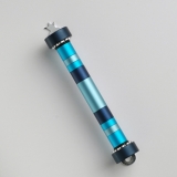 Royal Blue Rainbow Mezuzah Case by Ceasarea Arts