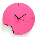 Pink Bite Wall Clock by ArtOri