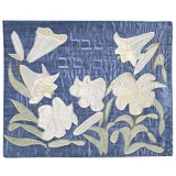 White Flowers Challah Cover