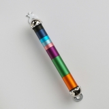 Rainbow Mezuzah Case by Ceasarea Arts