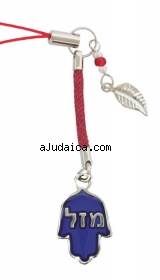 Hamsa Mazal Changing Color Cellphone Charm by aJudaica