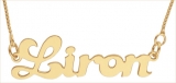 Gold Filled Personalized English name Necklace - Cursive Letters