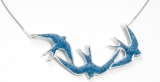 Blue Swallow Pendant