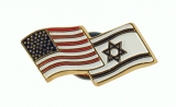 Israel-USA flags pin