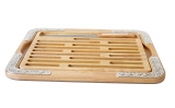 Wood Challah Board with Knife
