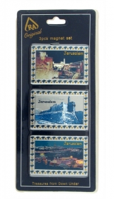 Three Magnet Set- Jerusalem by aJudaica