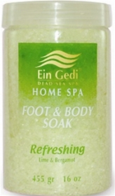 Ein Gedi Refreshing Foot & Body Soak with Bergamot, Lime and Spearmint Essential Oils by aJudaica