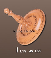 Wood Sefer Torah Etz Chaim Roller Plates and Handles by aJudaica
