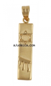 Gold Filled "Chai" Mezuzah Pendant by aJudaica