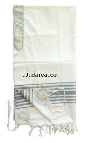 Chermonit Wool Prayer Shawl by aJudaica