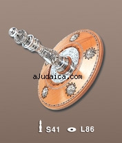 Sefer Torah Etz Chaim Roller Plates and Handles by aJudaica