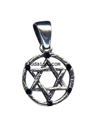 Sterling Silver Star of David Pendant by aJudaica