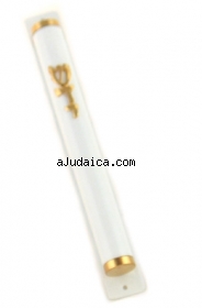 White Mezuzah by aJudaica