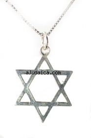 Sterling Silver Star of David Pendant by aJudaica