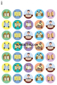 Torah Study Stickers by aJudaica