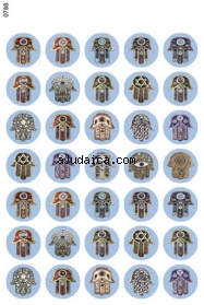 Oriental Hamsa Stickers by aJudaica
