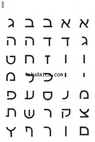 Alef Bet Stickers by aJudaica