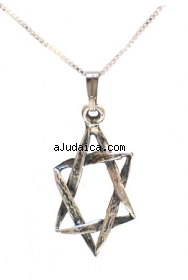 Sterling Silver Star of David Pendant by aJudaica