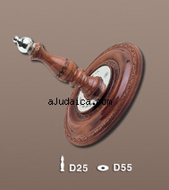 Sefer Torah Etz Chaim Roller Plates and Handles by aJudaica