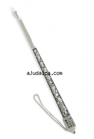 Nickel Torah Pointer "Hoshen" design by aJudaica