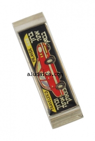 Car Mezuzah with Red Car Decoration by aJudaica