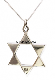 Sterling Silver Star of David Pendant by aJudaica