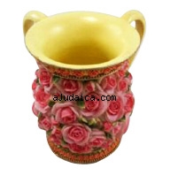 Rose design Wash cup by aJudaica