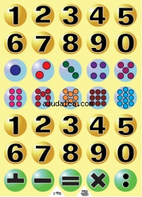 Numbers and Hebrew vowel Stickers by aJudaica