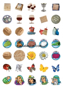 Passover Symbol Stickers by aJudaica