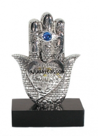 Silver Plated Hamsa by aJudaica