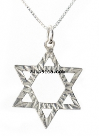 Sterling Silver Star of David Pendant by aJudaica