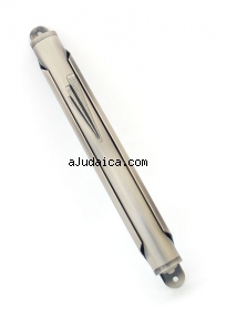 Special Pewter Mezuzah by aJudaica