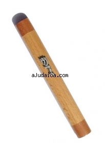 Two Color Wood Mezuzah by aJudaica