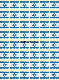 Israel Flag Stickers by aJudaica