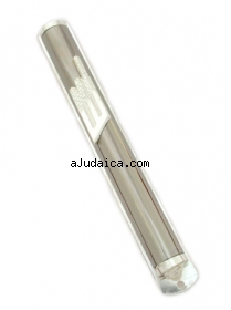 Silver Plated Jerusalem Wall Mezuzah by aJudaica