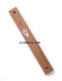 Mahogany Mezuzah by aJudaica