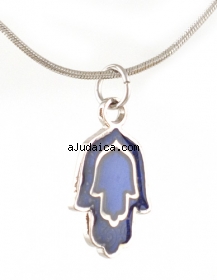 Hamsa changing color pendant by aJudaica