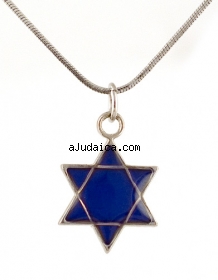 Star of David changing color pendant by aJudaica
