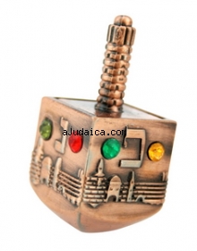 "Jerusalem" Dreidel by aJudaica