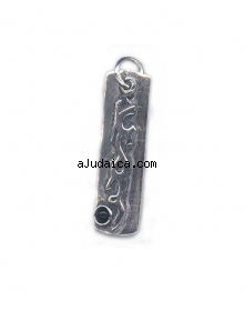 Sterling Silver Pendant - Mezuzah Case by aJudaica