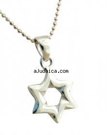 Classic Silver Star of David Pendant by aJudaica