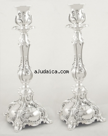 Silver Plated Candlesticks by aJudaica
