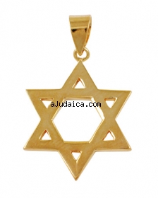Gold Filled Classic Star of David Pendant by aJudaica