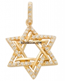 Double Star of David Pendant by aJudaica