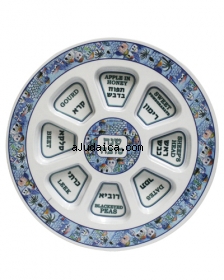 Melamine Rosh Hashanah Plate by aJudaica