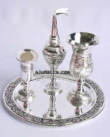 4-piece Flower Havdalah Set by aJudaica