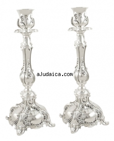 Silver Plated Candlesticks by aJudaica