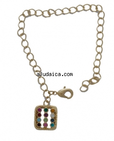 Gold Filled Colorful Twelve Tribes Bracelet by aJudaica