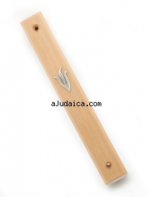 Natural Wood Mezuzah by aJudaica