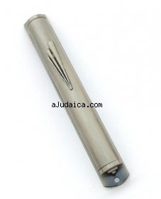 Standard Pewter Mezuzah by aJudaica